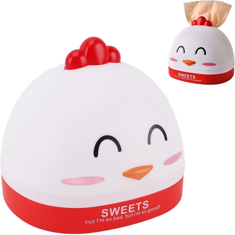 White Chicken Shaped Tissue Box Dispenser Desktop Holder For Living Room Kitchen Office - Image 5